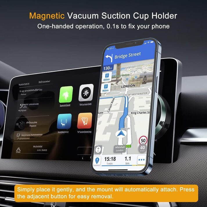 360° Vacuum Magnetic Phone Mount