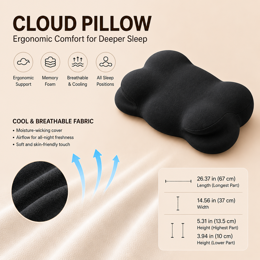 CloudRest Ergonomic Pillow