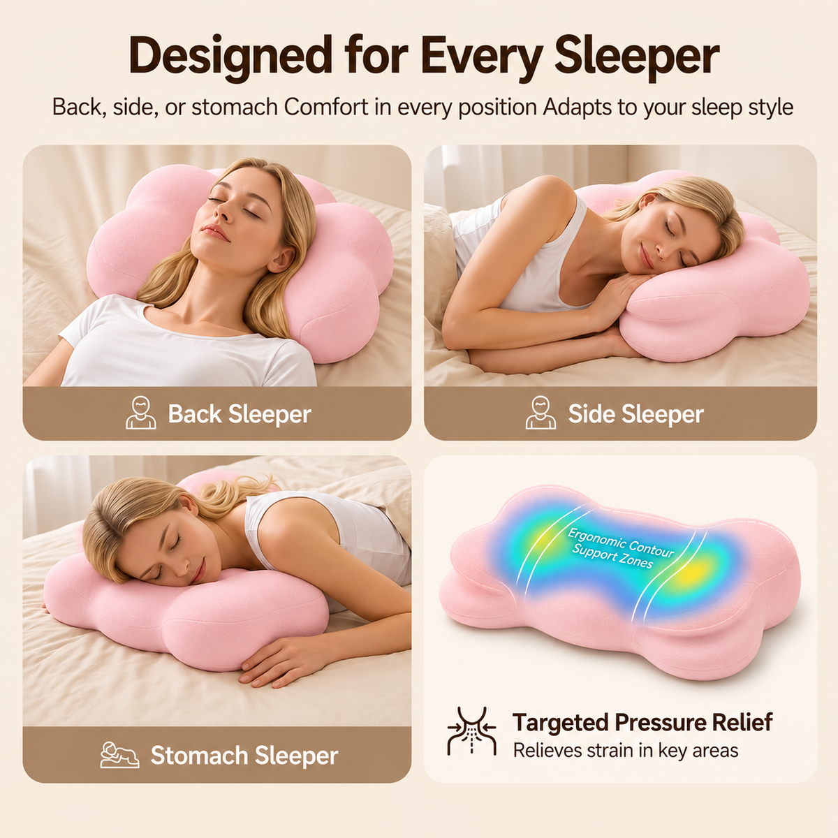 CloudRest Ergonomic Pillow