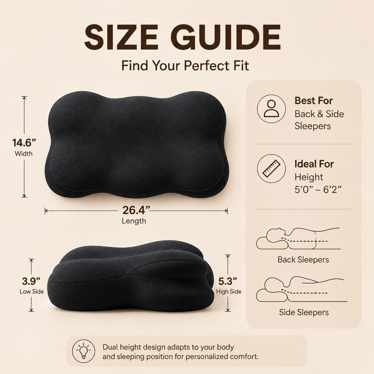 CloudRest Ergonomic Pillow