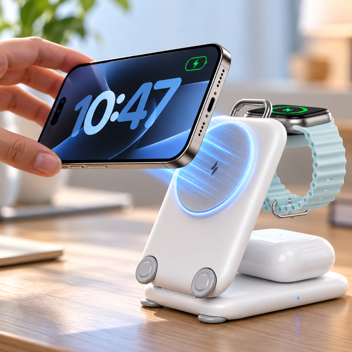 FoldMag PRO: 3 IN 1 Wireless Charger