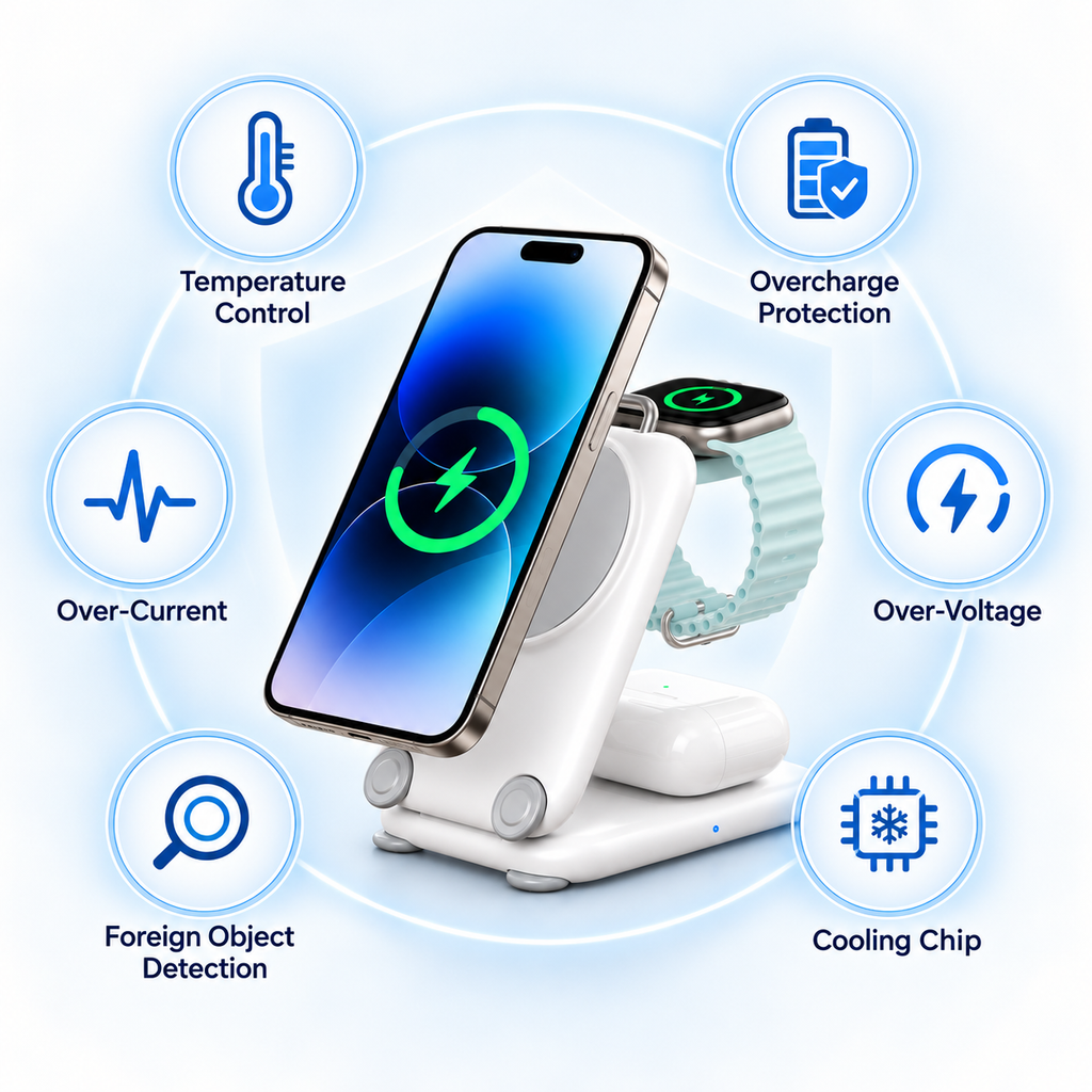 FoldMag PRO: 3 IN 1 Wireless Charger