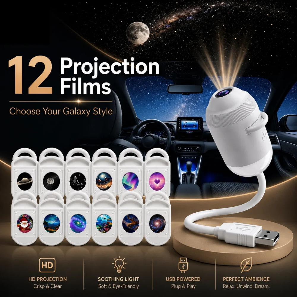 2 IN 1 Galaxy Starry Night Light