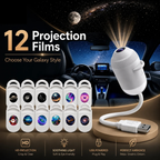2 IN 1 Galaxy Starry Night Light