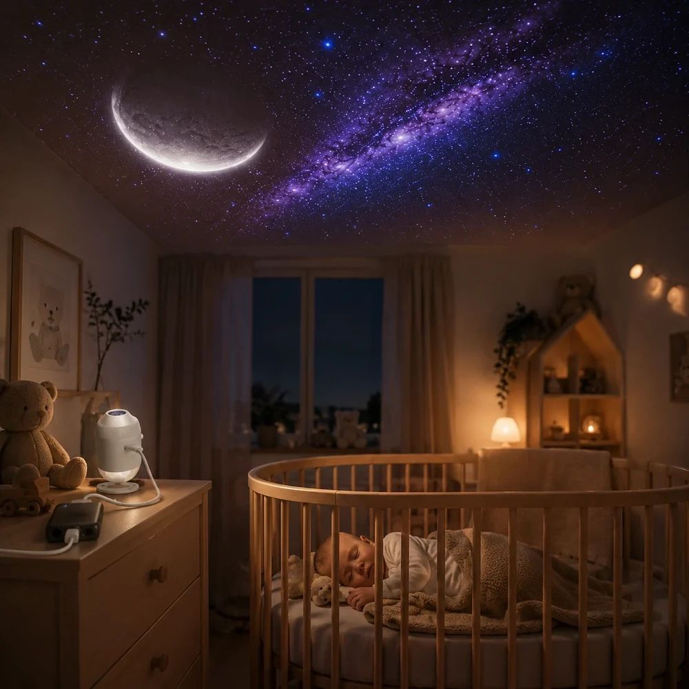 2 IN 1 Galaxy Starry Night Light