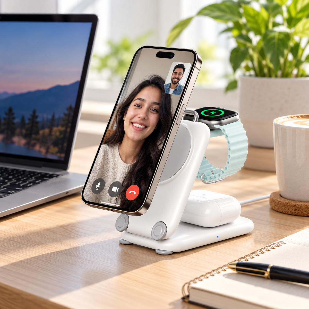 FoldMag PRO: 3 IN 1 Wireless Charger