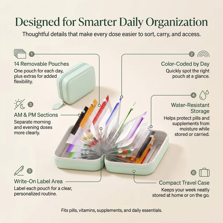PillPouch: 14-Day Organizer