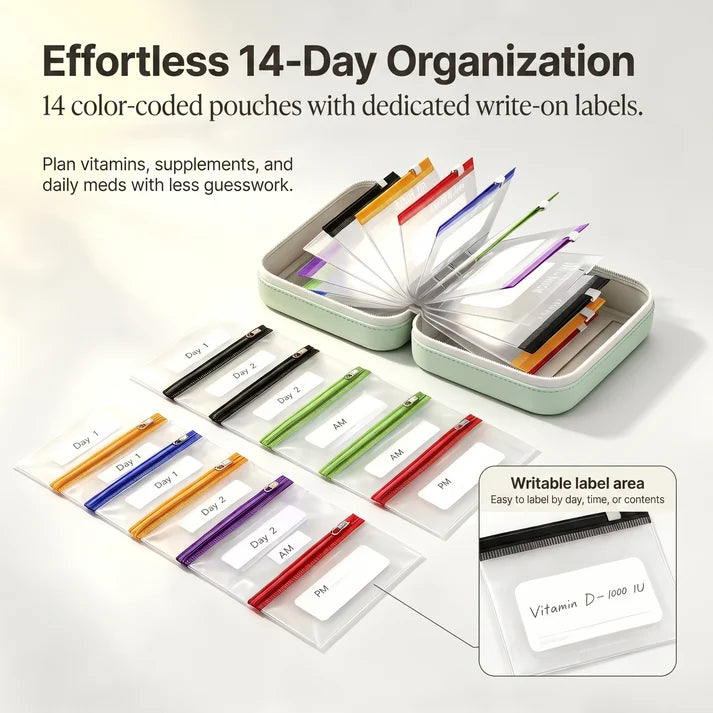 PillPouch: 14-Day Organizer